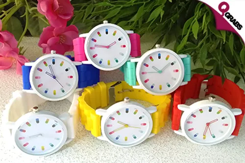 For QR39, Grab a Cute, Everyday Watch with Candy Color Silicone Watches for Women! (QR80 Value)